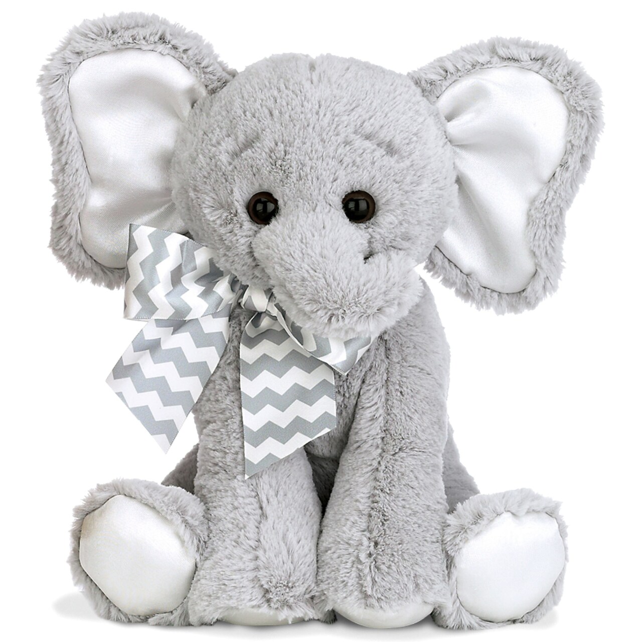 Bearington Baby Lil’ Spouts The Elephant Plush, 10 Inch Elephant Stuffed Animal Piggy Bank with Noise